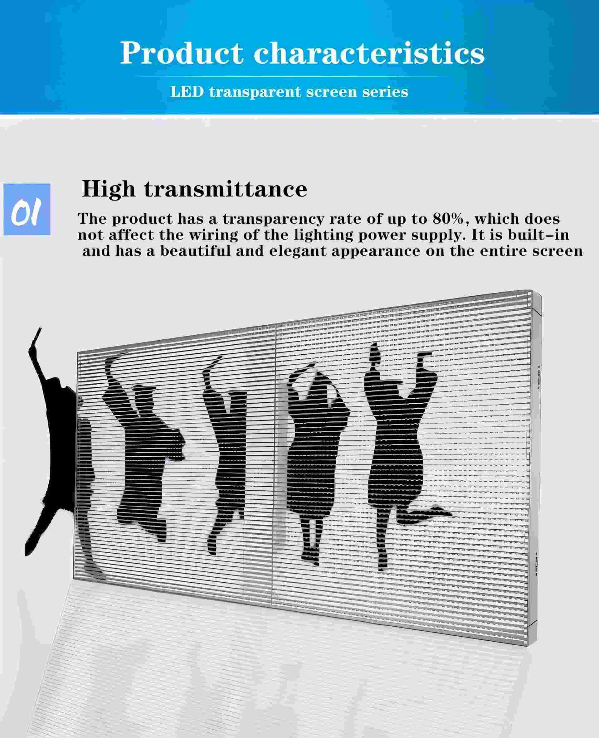 proveedor de visualización LED transparente