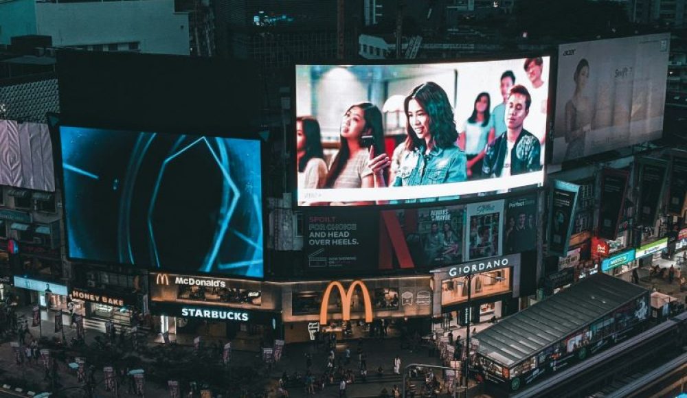 digital movie poster screens