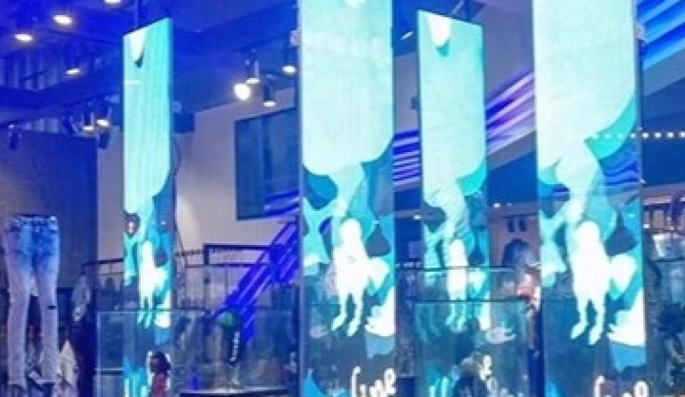 suspended LED screens